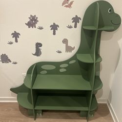 Dinosaur Bookcase For Kids