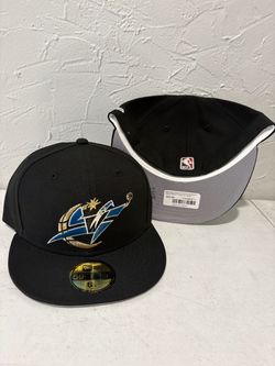 NBA new era Washington wizards black hardwood classics 59fifty fitted hats size 6 7/8, 7, 7 3/8 and 7 1/2
