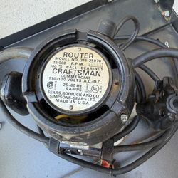 Craftsman Router Table + Router (Vintage, Made in USA)