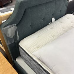 Queen Fabric Storage Bedframe
