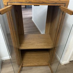 Wood And Glass Cabinet/hutch For Sale 