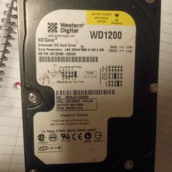 Western Digital Wd 1200 Enhanced Ide Hard Drive 