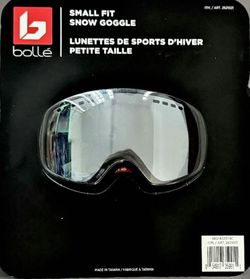 Bolle Snow Goggles, Small Fit, Anti-Fog, with Bag & Cloth. Brand New  Premium cylindrical double lens technology Black chrome high contrast lens Anti-