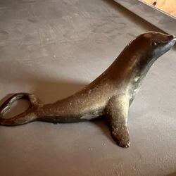 Antique Brass Seal Bottle Opener