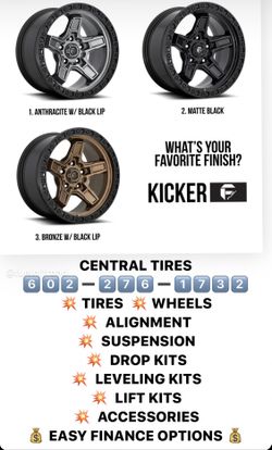 Fuel Offroad wheels...... CENTRAL TIRES 6️⃣0️⃣2️⃣➖2️⃣7️⃣6️⃣➖1️⃣7️⃣3️⃣2️⃣ 💥 TIRES 💥 WHEELS 💥 ALIGNMENT 💥 SUSPENSION 💥 DROP KITS 💥 LEVELING KITS