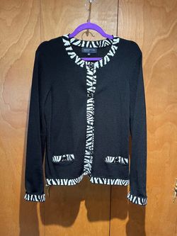Jones New York Signature Black Cardigan Sweater