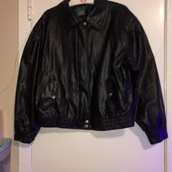 Wild Fable Woman’s Faux Leather Bomber Jacket