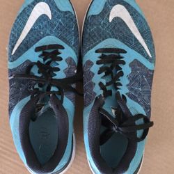 NIKE  FS Lite Run Teal Blue & Black Mens US Sz 7.5
