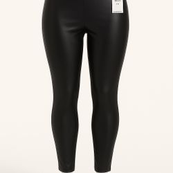 Old Navy Faux Leather Leggings – Black – XXL – NWT