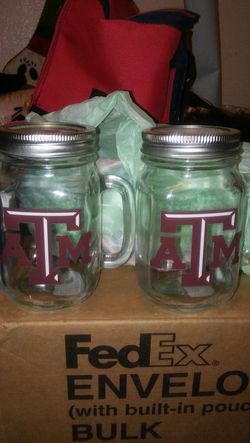 NEW! Texas A&M Mason Jars