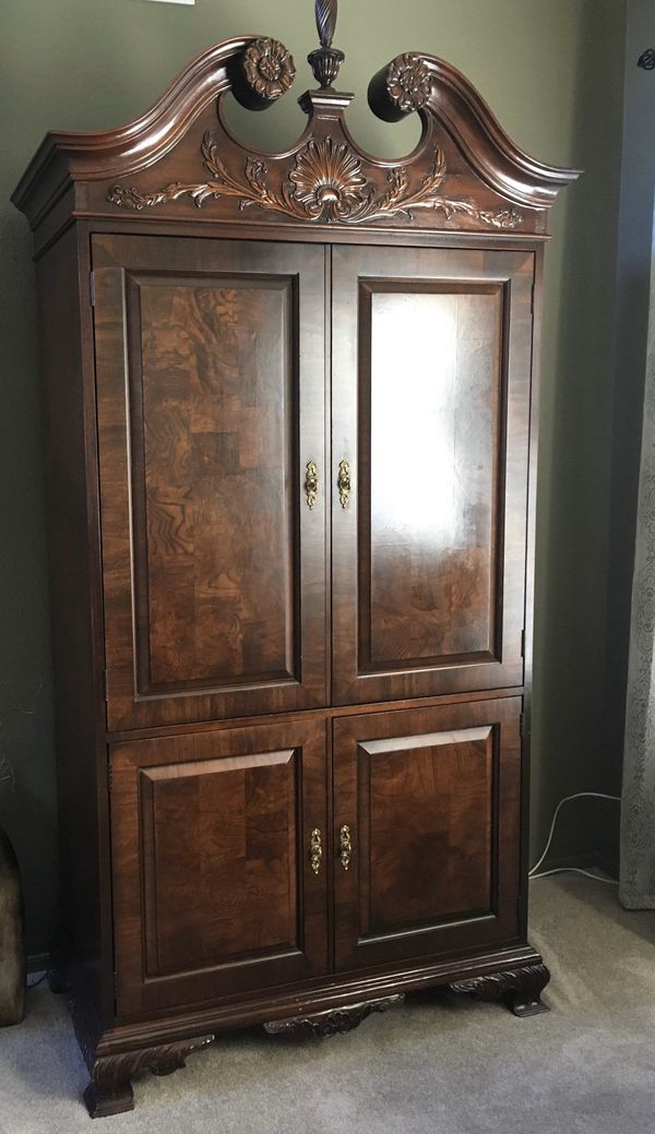 Beautiful Wood Armoire solid wood for Sale in Phoenix, AZ OfferUp