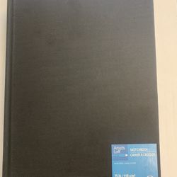 8.5 x 11 Black Hardbound Sketchbook, 110 Sheets