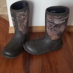 Cabela's Redhead Youth Boys Rubber Boots SIZE 5