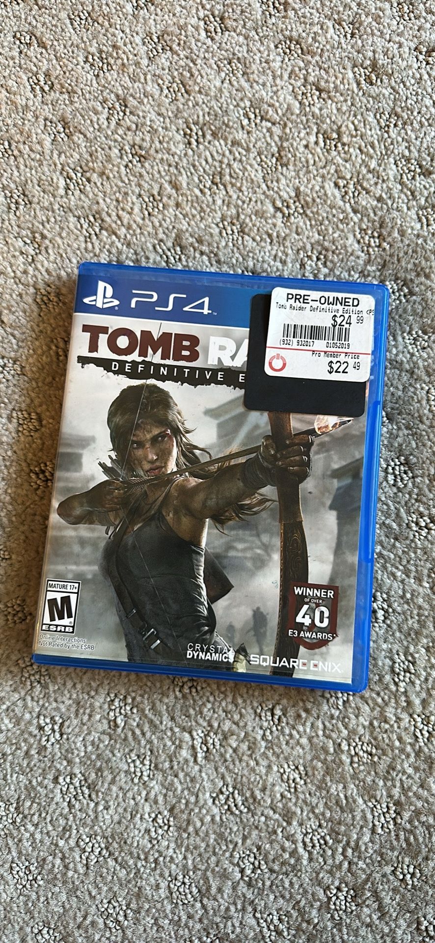 PS4 Tomb Raider Pre-owned