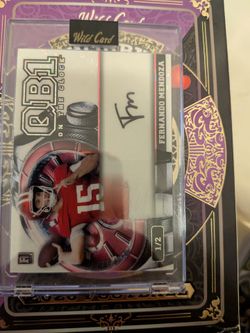 Fernando Mendoza Wild Card QB1 Auto 1/2