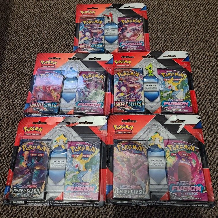 Pokemon 2 Pack Blisters With Pin