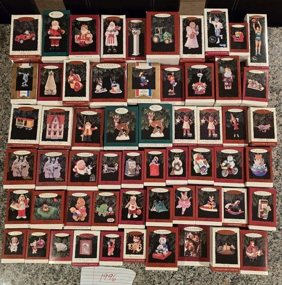 (58) 1996 Hallmark Ornaments - NEW IN BOX $160 Lot (or $4/each)