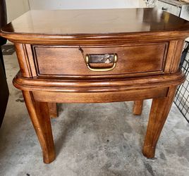 Wood End Table/Nightstand with Drawer