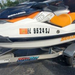 Sea doo 2016 gts 130 se with 120 hours 2 key one low speed security ,trailer aluminum continental in good condition good tires  light ,axles ,nice jet
