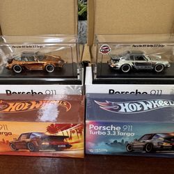 Hot Wheels RLC 1988 Porsche 911 Targa Turbo Bronze And Chase
