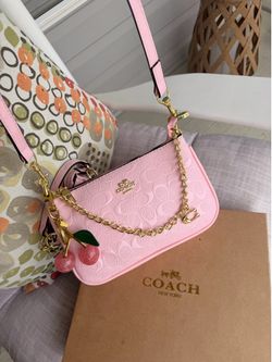 Pink coach bag