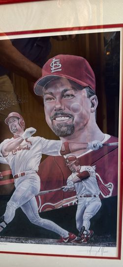 RARE Mark McGwire Artist Proof A/P 1/50 – Limited Edition Sports Art by Al Marino – Framed 24” x 30”
