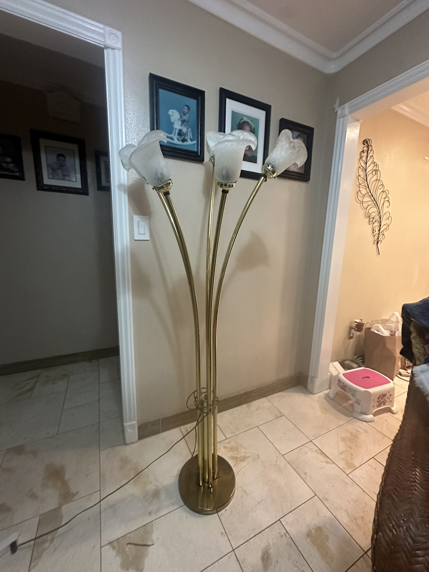 Vintage Lily Lamp