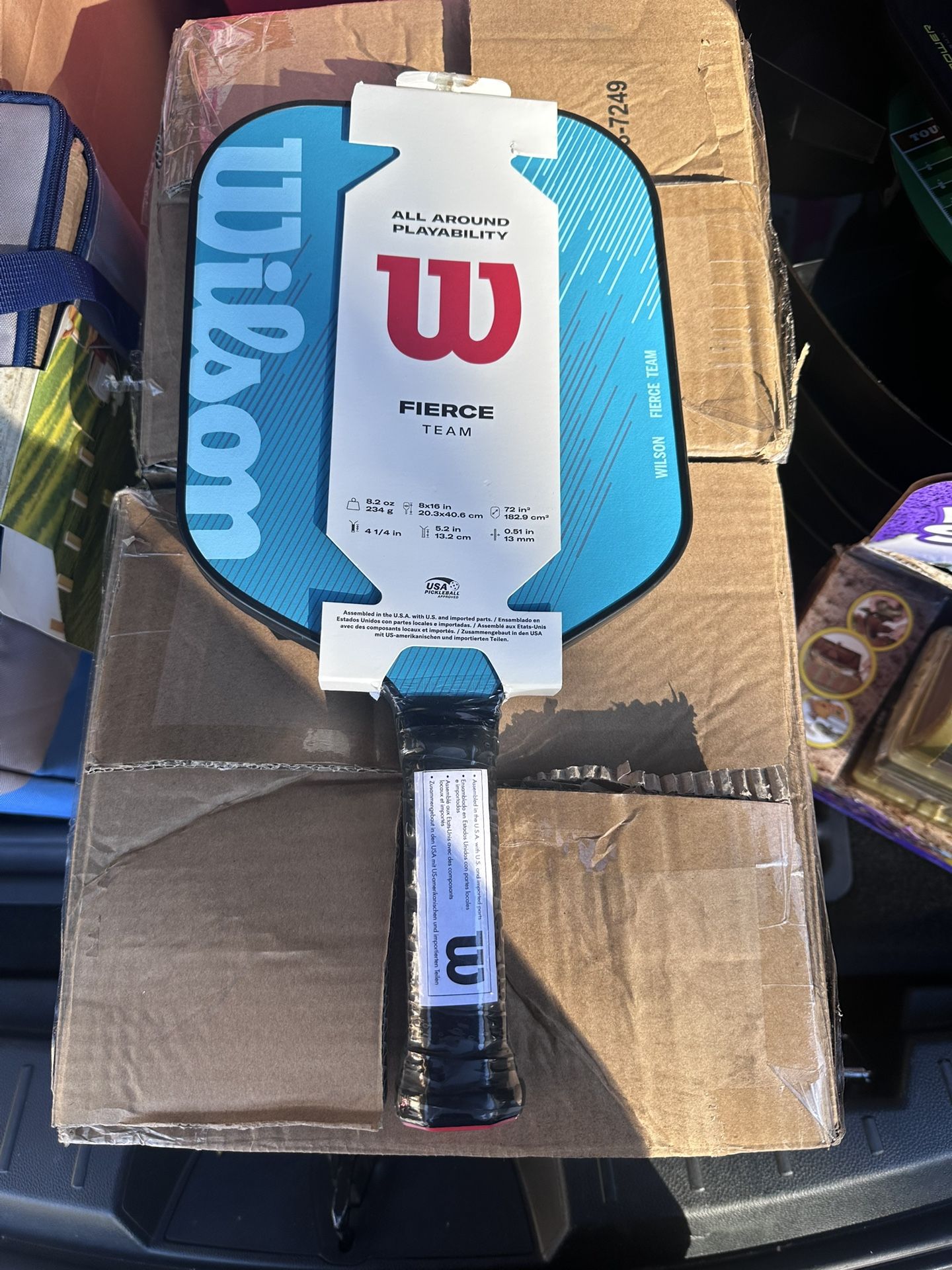 Wilson 16'' Fierce Team Traditional Pickleball Paddle - Blue