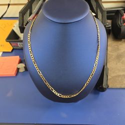 18" Figaro Chain  18k 9.9gr