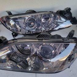 04-09 Mazda 3 Projector Headlights Luces Calaveras Micas Faros Focos Faroles