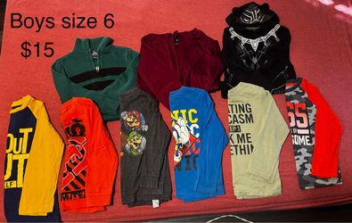 Boys size 6 Long Sleeves