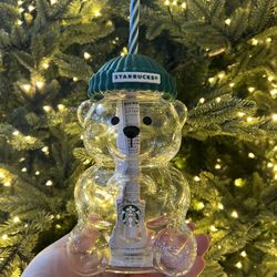 Starbucks Bearista Glass Cup