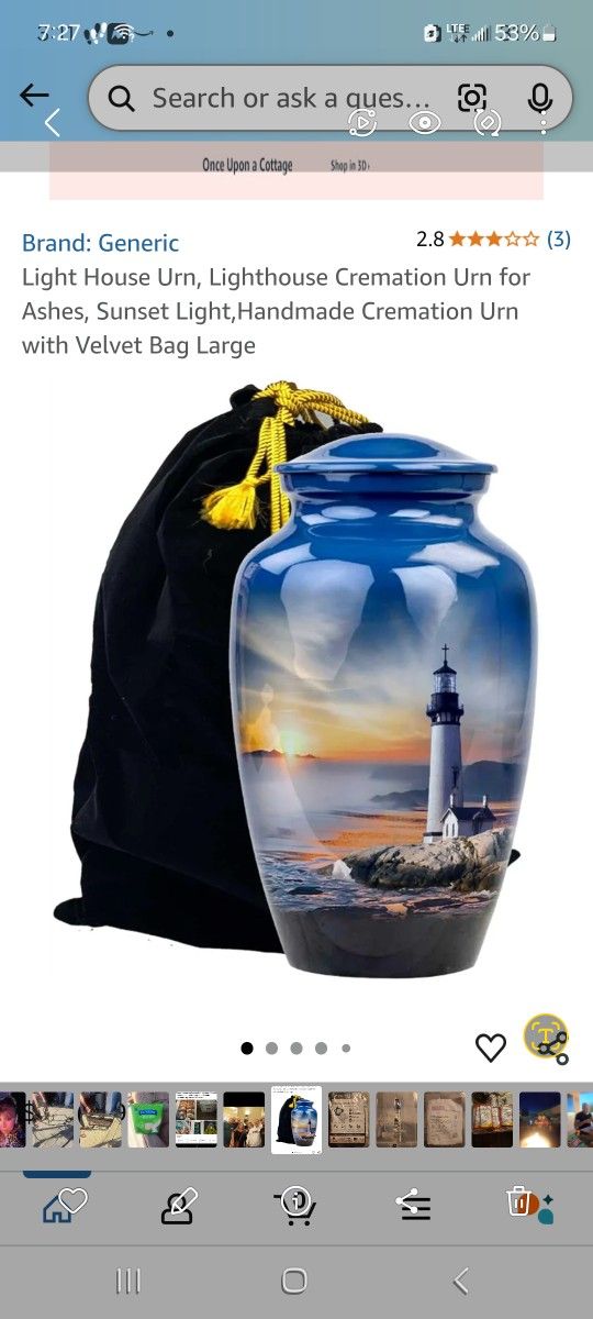 Brand New Lighthouse Urn