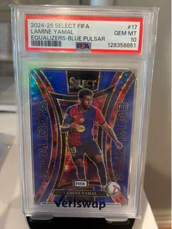 Lamine Yamal Blue Pusar PSA 10