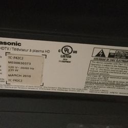 Panasonic 42” TV
