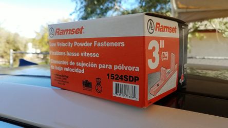 Ramset 3" low velocity fasteners
