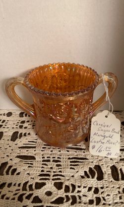 Sugar bowl Marigold Lustre Rose planter