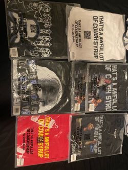 Awful lot of cough syrup shirts