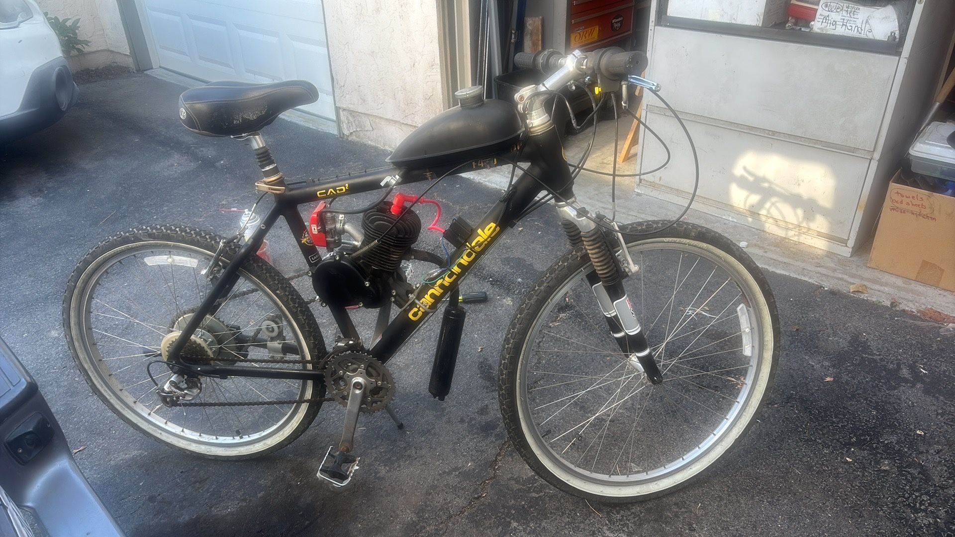 Gas Powered Cannondale Mountain Bike