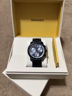 Movado Quartz Blue Stainless Steel Men’s Watch