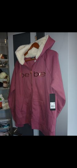 BEBE dark pink hooded jacket brand new retail at $89