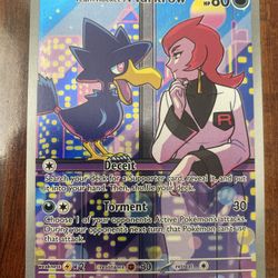 Pokemon Team Rocket’s Murkrow Destined Rivals Art Rare 200/182 MINT! PACK FRESH!