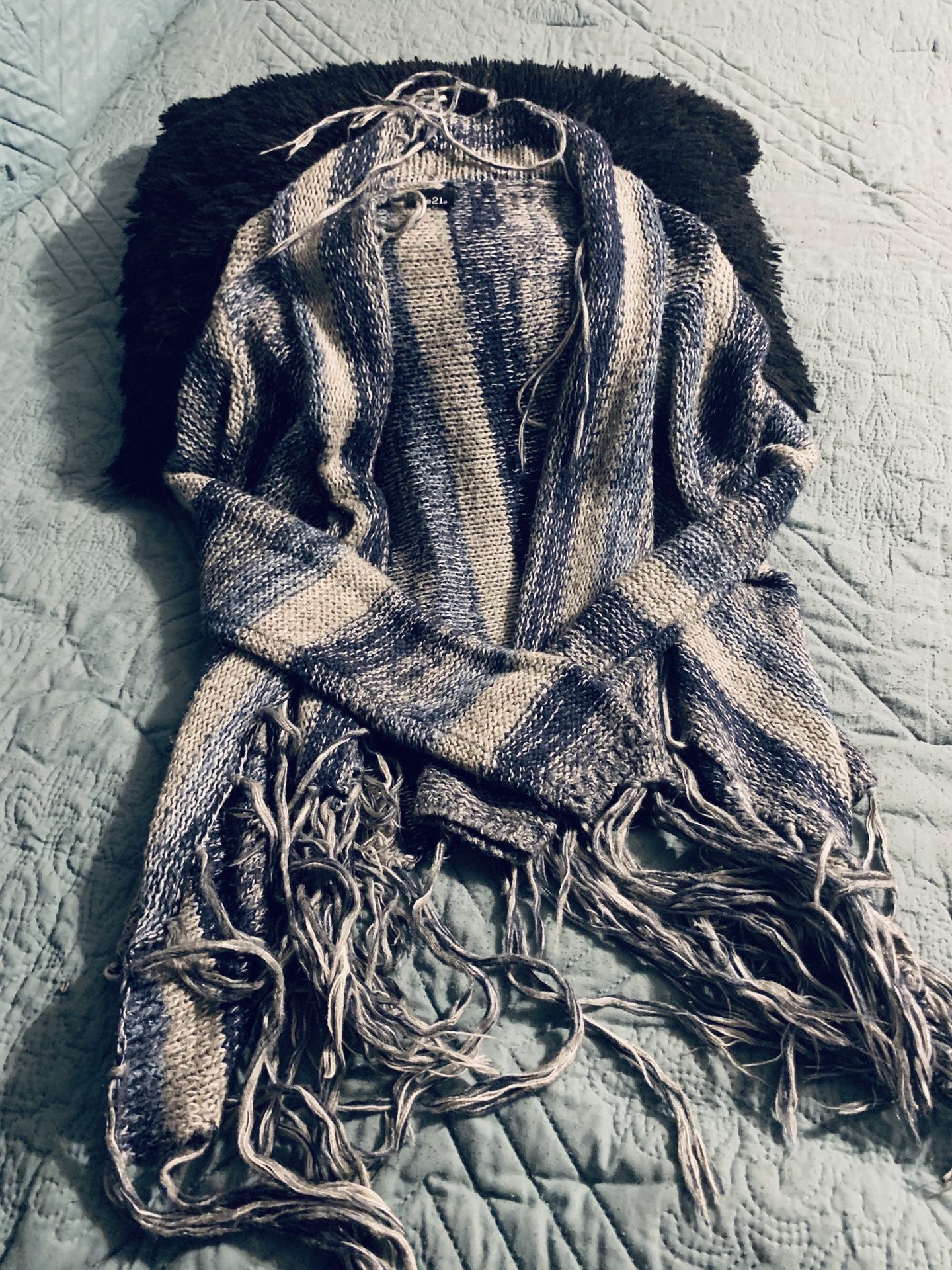 Rue 21 Blue Grey Cardigan