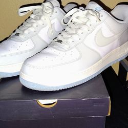 NIKE AIR FORCE 1 '07 - PHOTON DUST/SAIL, SIZE 14