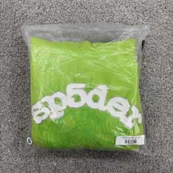 Slime Green Sp5der Hoodie