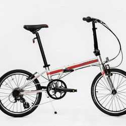 ZiZZO Liberte 23 lb Lightweight Aluminum Alloy 20-Inch 8-Speed Folding Bicycle 