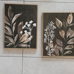 Floral Wall art 16x20 Set Of 2