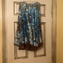 Vintage Lapis Skirt New  Size S 