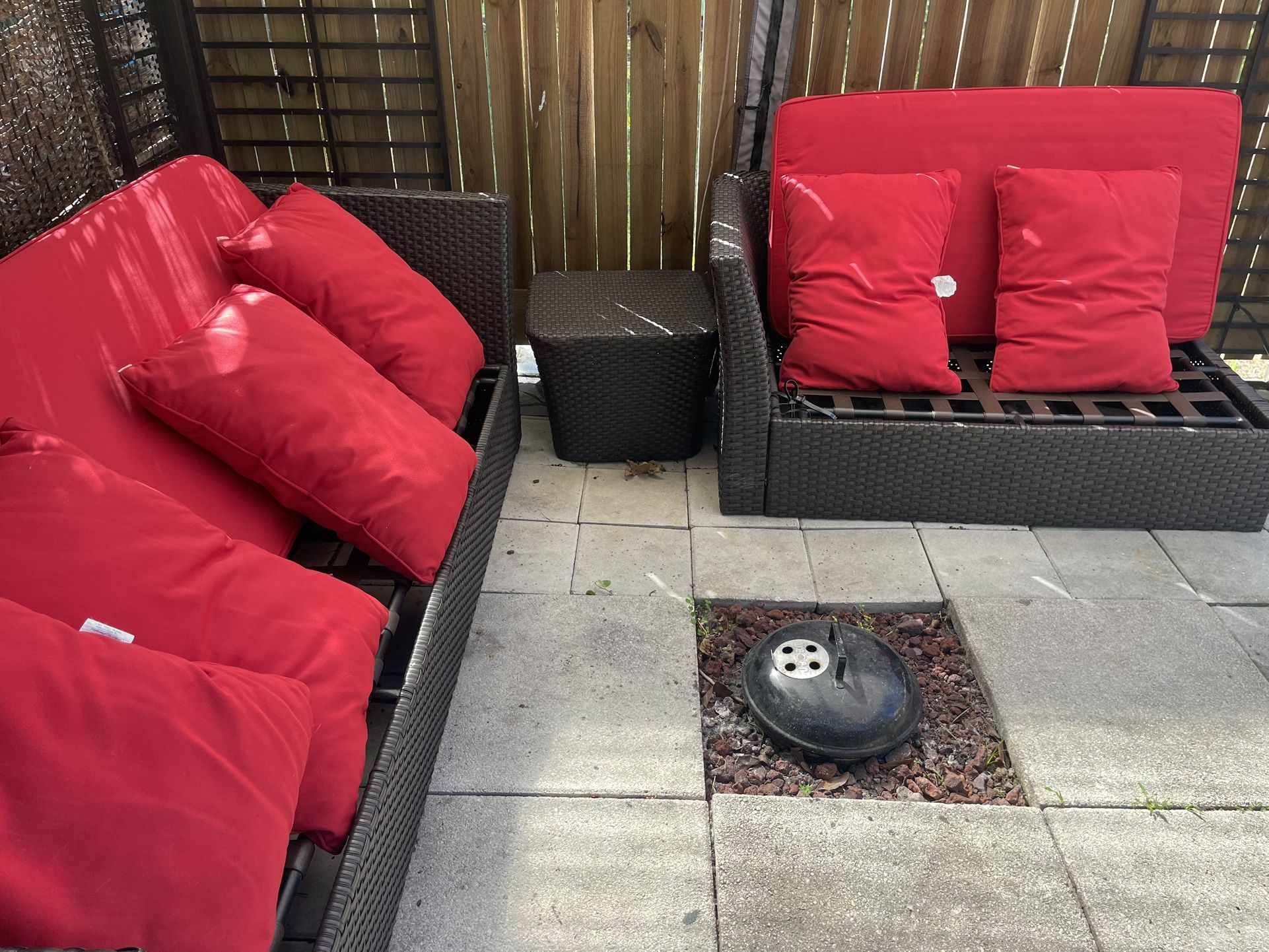 Used Patio Furniture With End Table