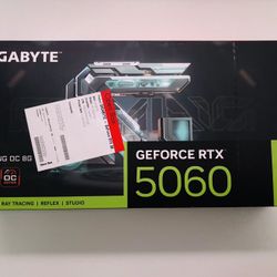 GIGABYTE - GeForce RTX 5060 GAMING OC 8G Graphics Card, 8GB 128-bit GDDR7, PCle 5.0, WINDFORCE cooling system - Black